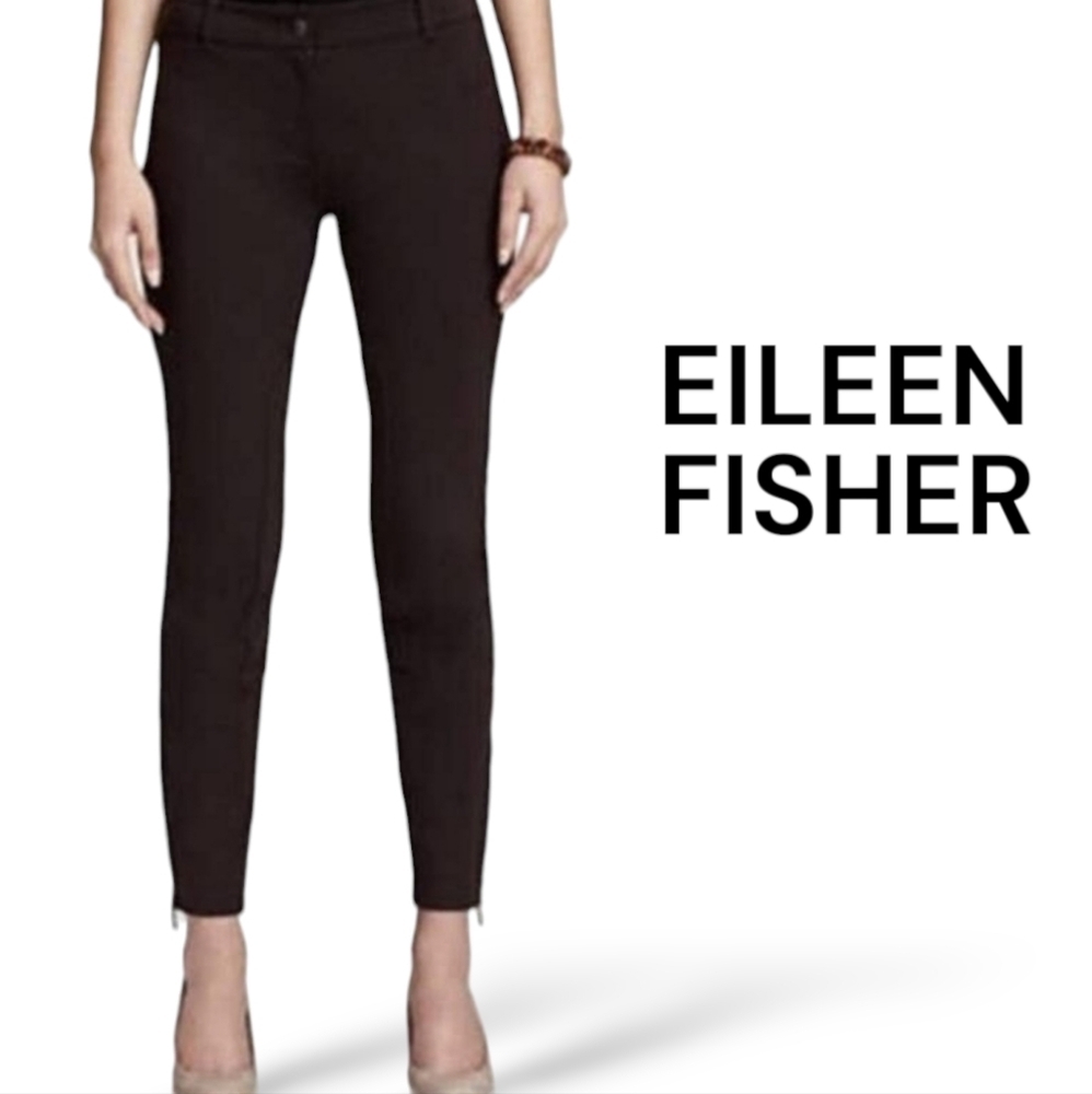 Eileen Fisher Slim Ankle Zip Riding Pants